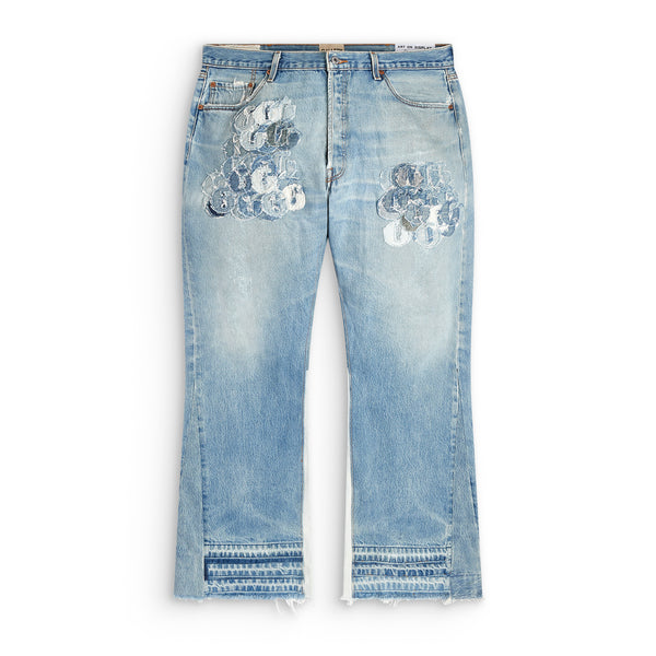 gallery dept. LA FLARE G PATCH REPAIR indigo