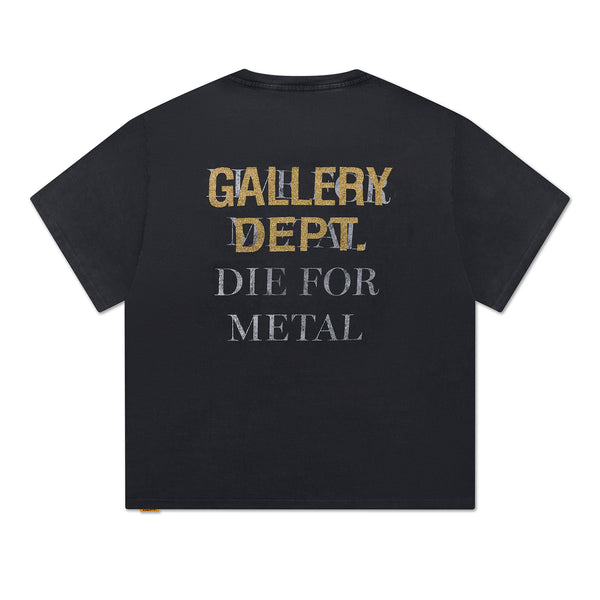 Gallery Dept. LIVE FOR METAL TEE Vintage Black