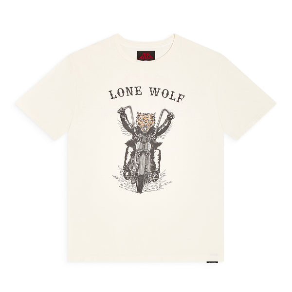 gallery dept. LONE WOLF TEE light archival white