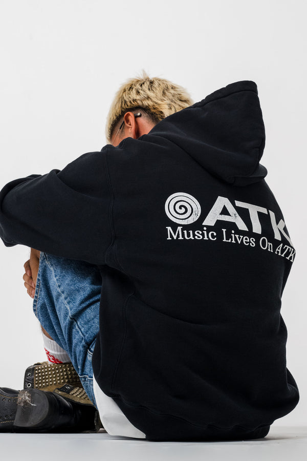 Gallery Dept. MUSIC LIVES ON ATK HOODIE Black