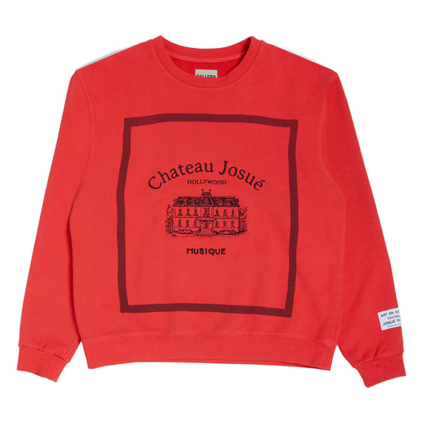 gallery dept. MUSIQUE CREWNECK SWEATSHIRT red