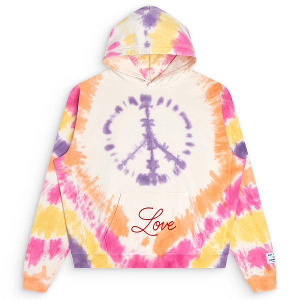 gallery dept. PEACE LOVE HOODIE tie dye