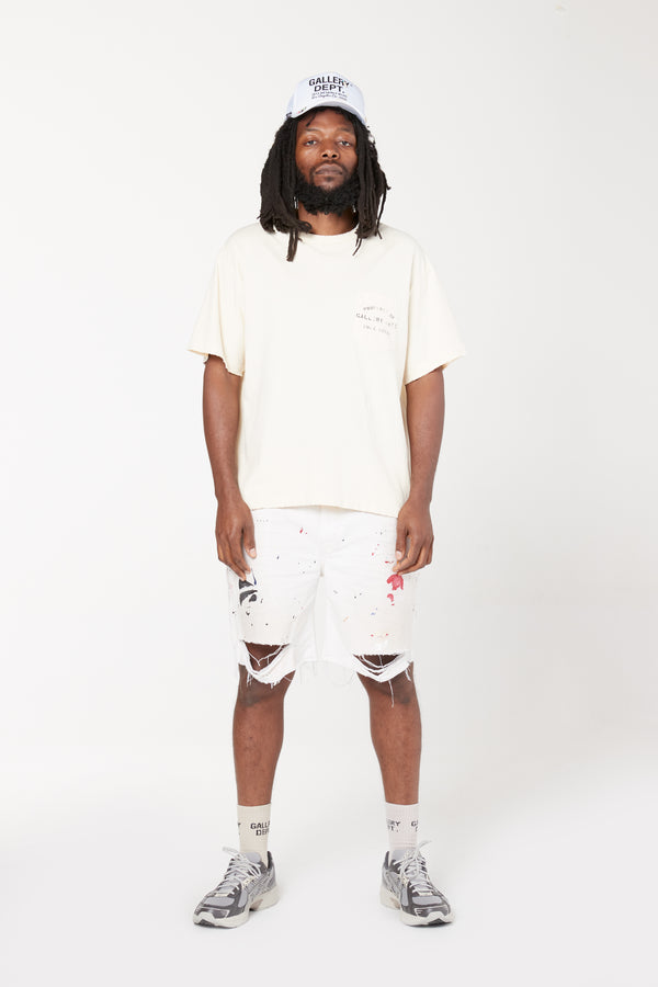 Gallery Dept. PROPERTY STENCIL TEE Natural
