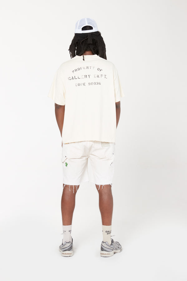 Gallery Dept. PROPERTY STENCIL TEE Natural