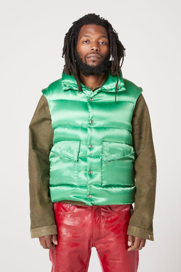 Gallery Dept. PUFF VEST Green