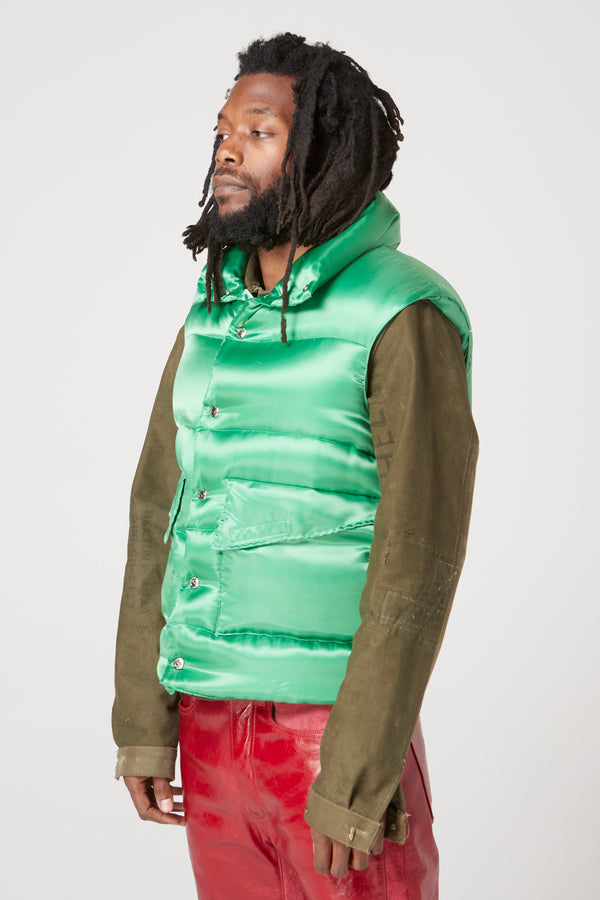 Gallery Dept. PUFF VEST Green