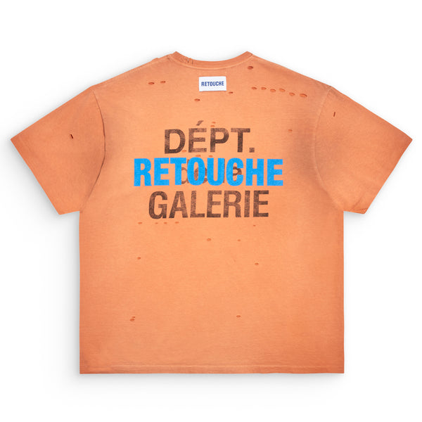 Gallery Dept. RETOUCHE DAMAGED FRENCH TEE Orange