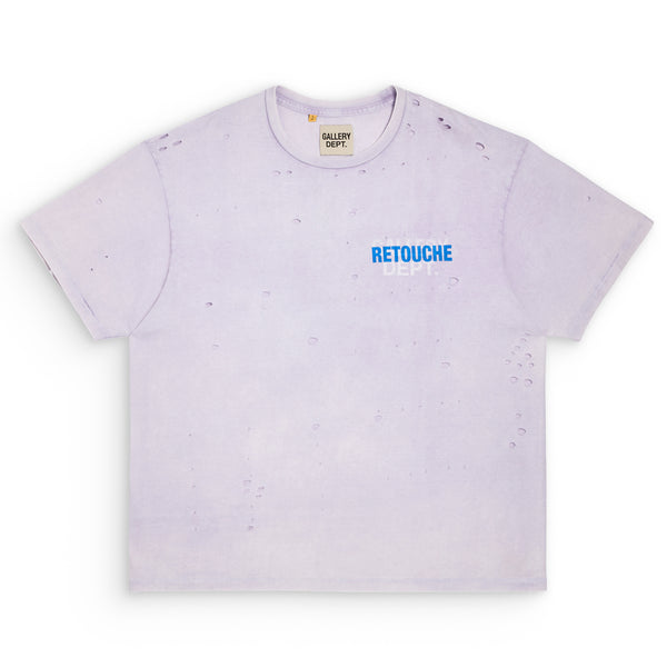 gallery dept. RETOUCHE DAMAGED SOUVENIR TEE lilac