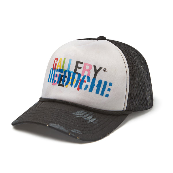 gallery dept. RETOUCHE STENCIL TRUCKER HAT black