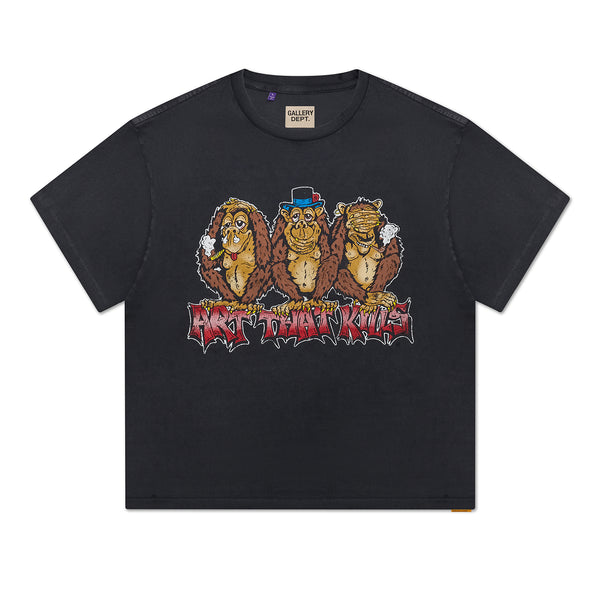 gallery dept. SEE NO EVIL TEE vintage black
