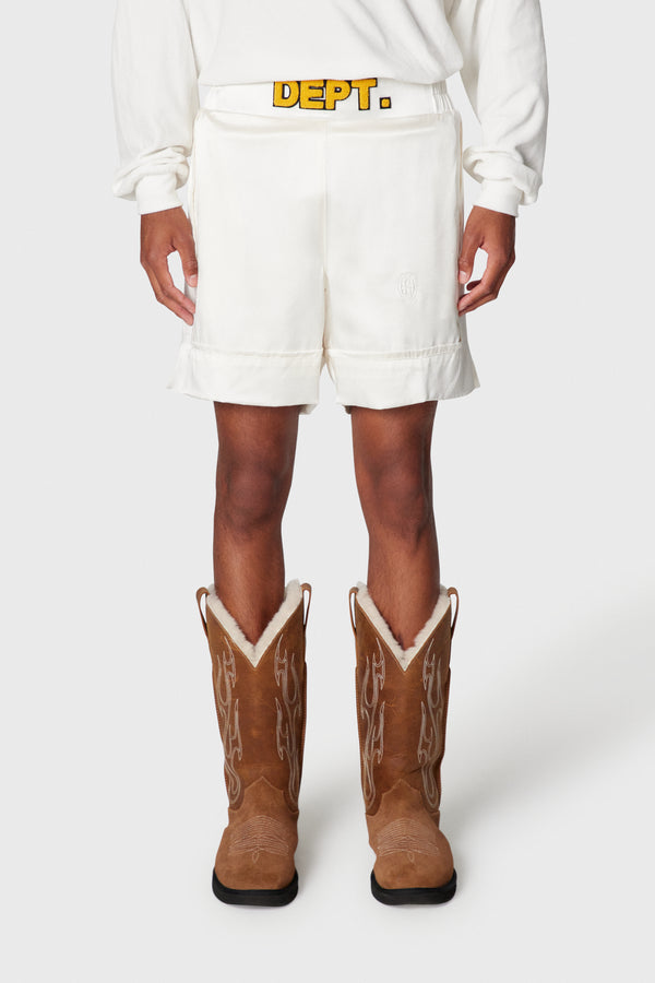 Gallery Dept. SILK BOXING TRUNKS White