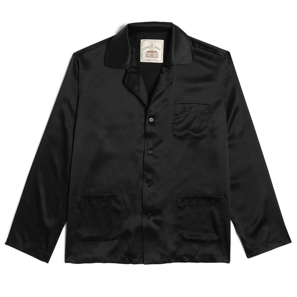 gallery dept. SILK PAJAMA SHIRT black