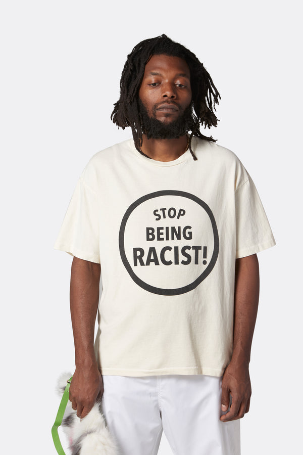 Gallery Dept. STOP BEING RACIST TEE Cream