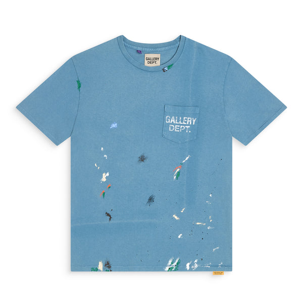 gallery dept. VINTAGE LOGO PAINTED TEE dusty blue