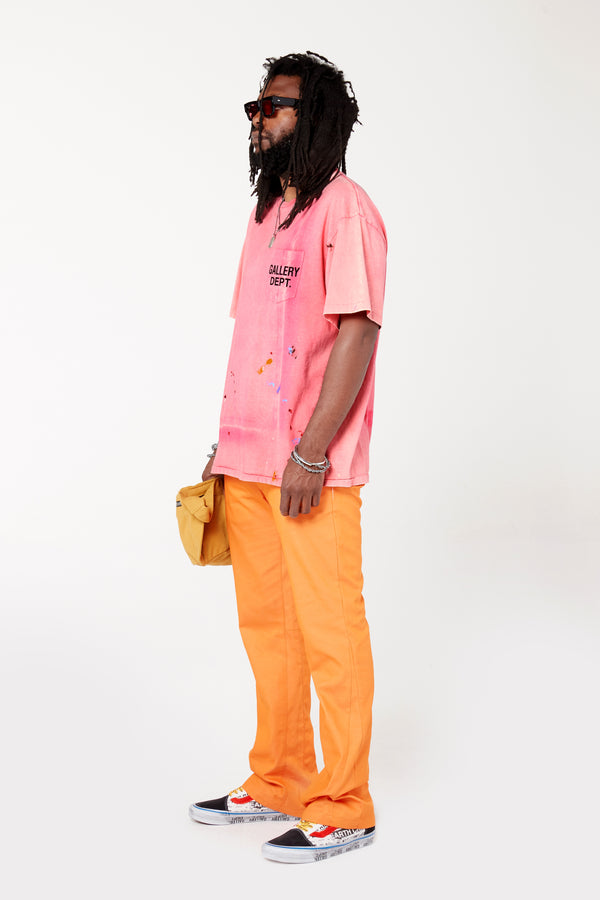 Gallery Dept. VINTAGE LOGO PAINTED TEE Salmon