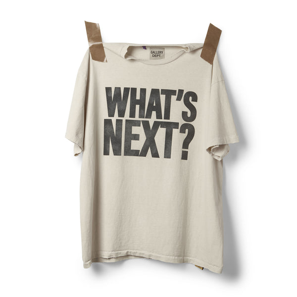gallery dept. WHATS NEXT TEE archival white