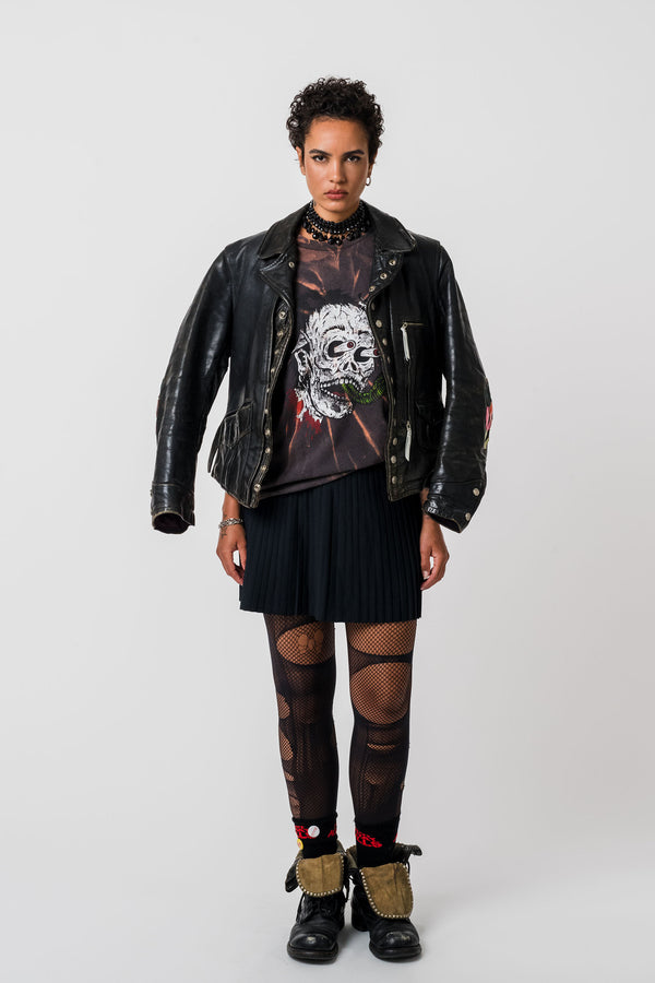 Gallery Dept. GLITCH TIE DYE TEE Sun Faded Wizer Black