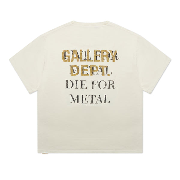 Gallery Dept. LIVE FOR METAL TEE Light Archival White