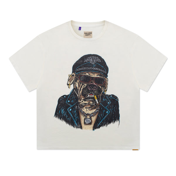 gallery dept. OCT BIKER DOG TEE light archival white
