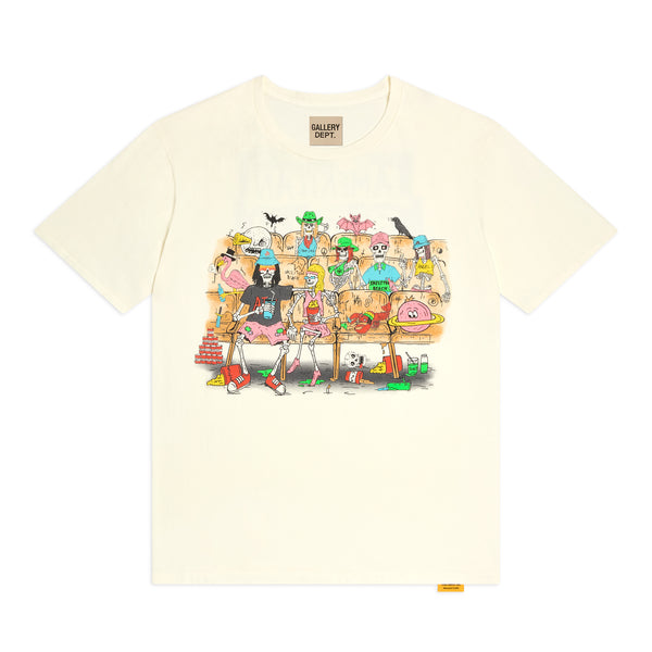 gallery dept. SKELETON BEACH THEATER TEE light archival white