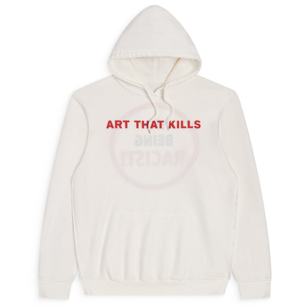 Gallery Dept. STOP BEING RACIST REVERSIBLE ATK HOODIE White