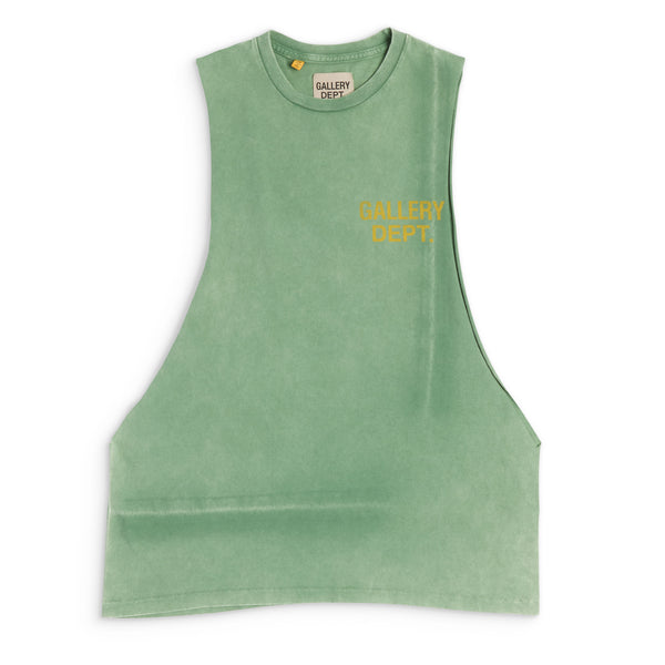 gallery dept. VINTAGE LOGO SLEEVELESS TEE kelly green