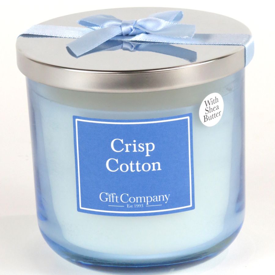 gift company Colour Double Wick Candle-Crisp Cotton