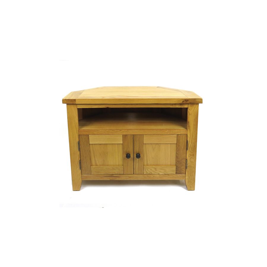 gift company Conwy Oak Small Corner TV Unit Max tv 40"