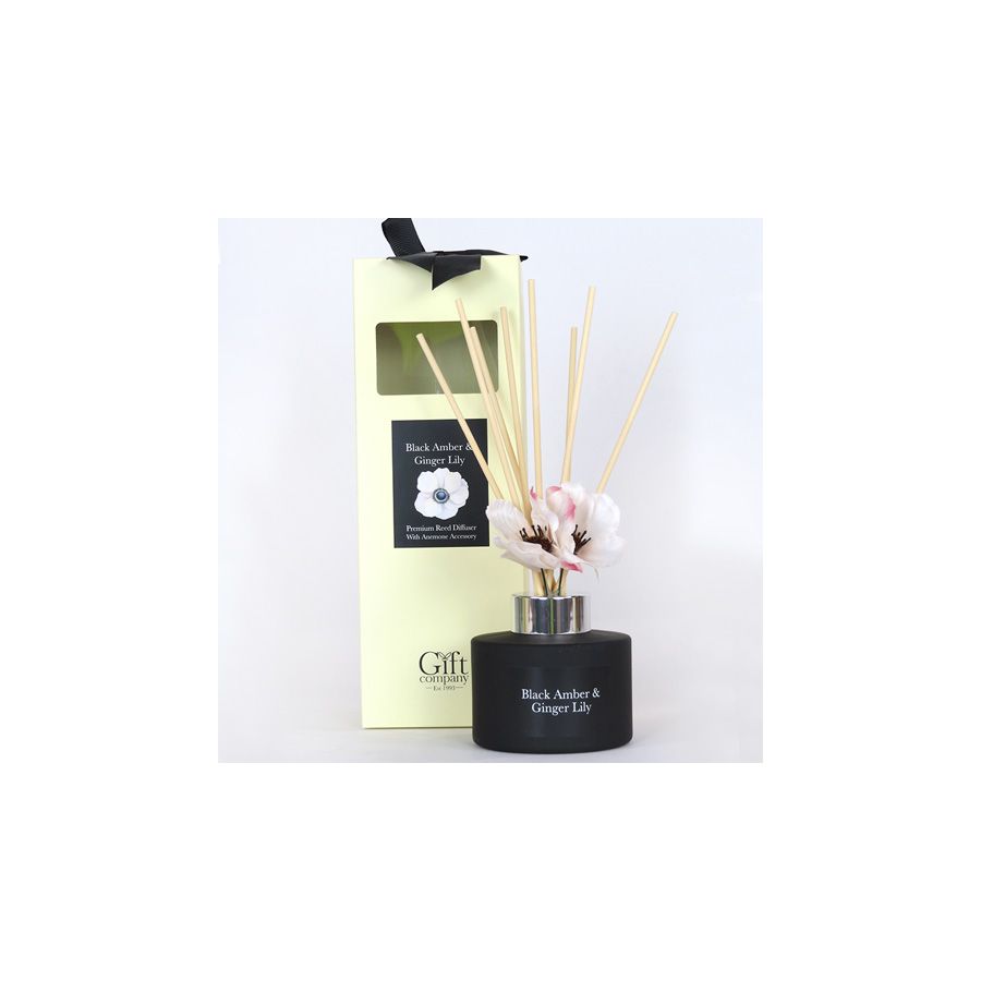 gift company Diffuser with Flower-Black Amber & Gingerlilly