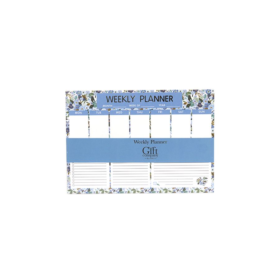 gift company Blue Floral A4 Weekly Planner