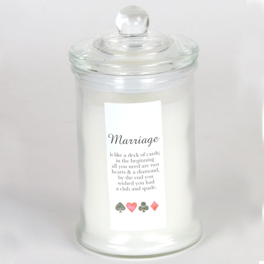 gift company Candle Jar-Marriage