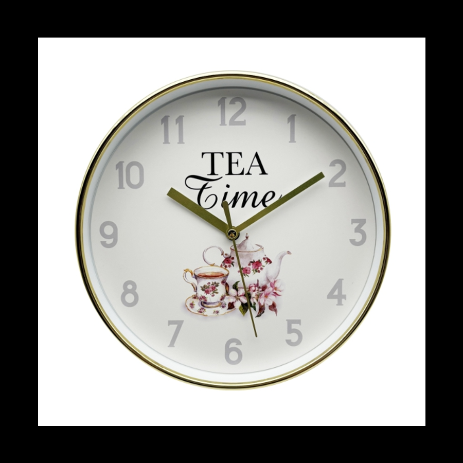 gift company Clock -Cup of Tea 20cm