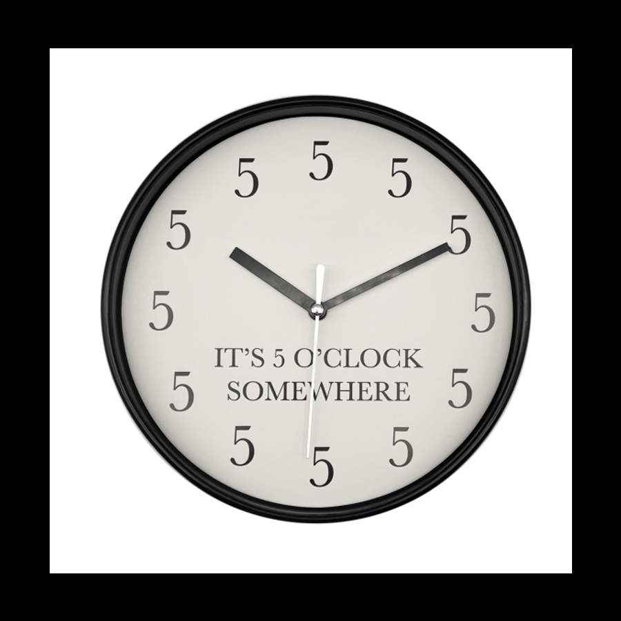 gift company Clock -Five O Clock 20cm