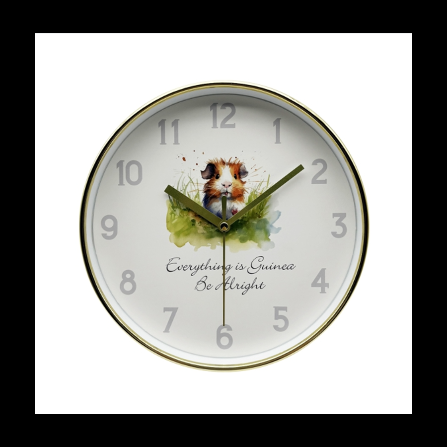 gift company Clock -Guinea Pig 20cm