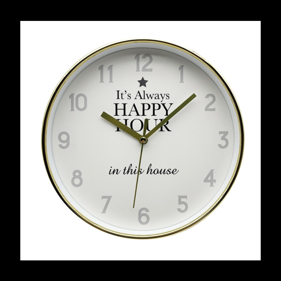 gift company Clock -Happy Hour 20cm