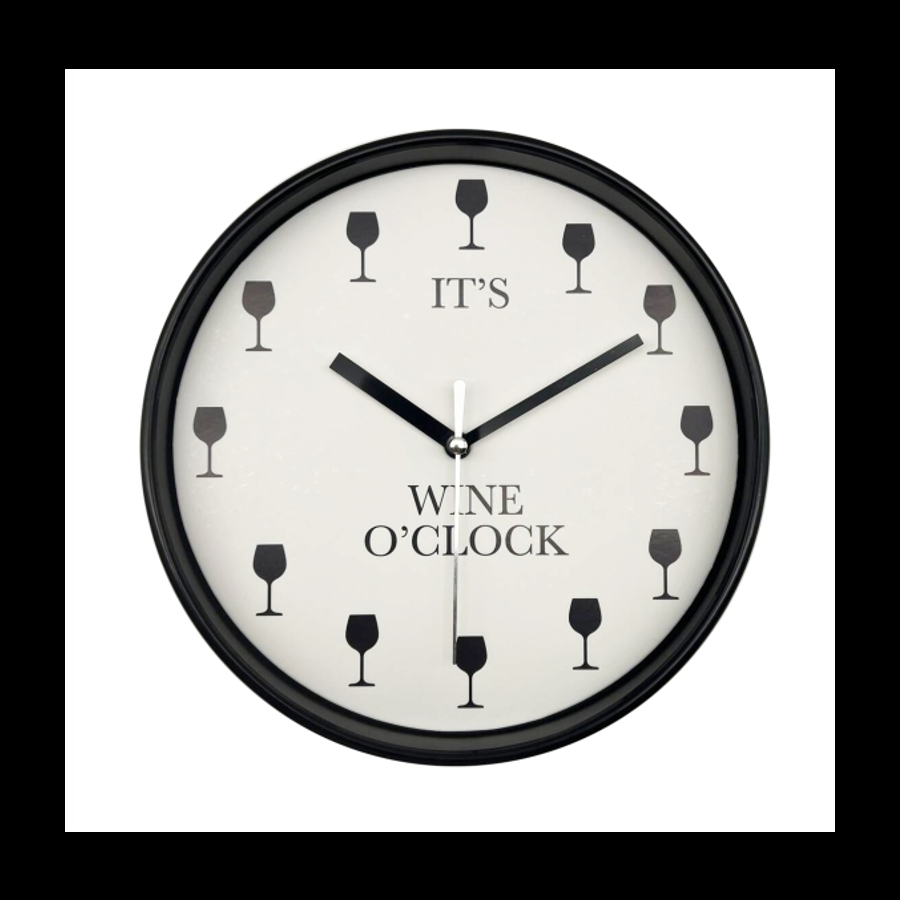 gift company Clock -Wine O'Clock 20cm