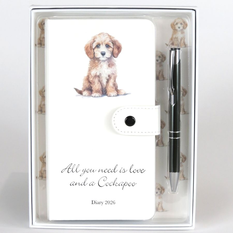 gift company Cockapoo 2026 Diary and Pen Gift