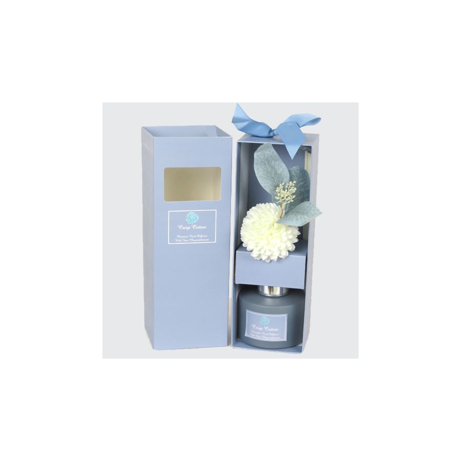 gift company Diffuser with Flower-Crisp Cotton