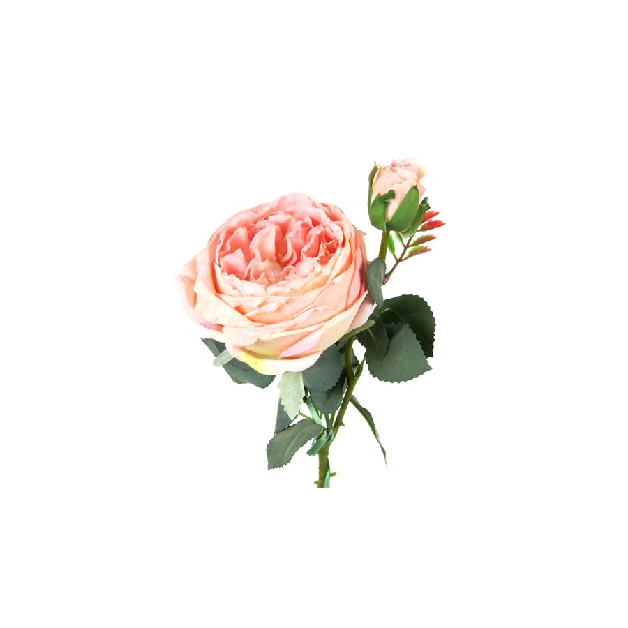 gift company Faux Flower -Single Rose with Bud