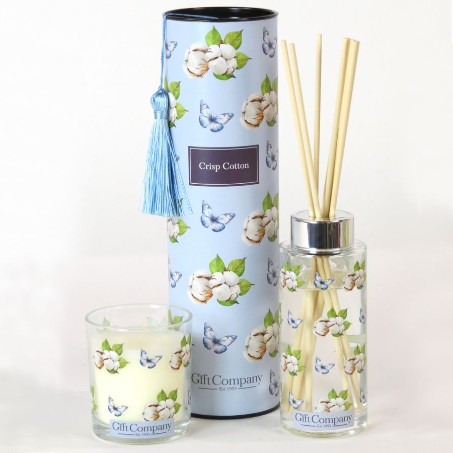 gift company Floral Tube Scent Set-Crisp Cotton