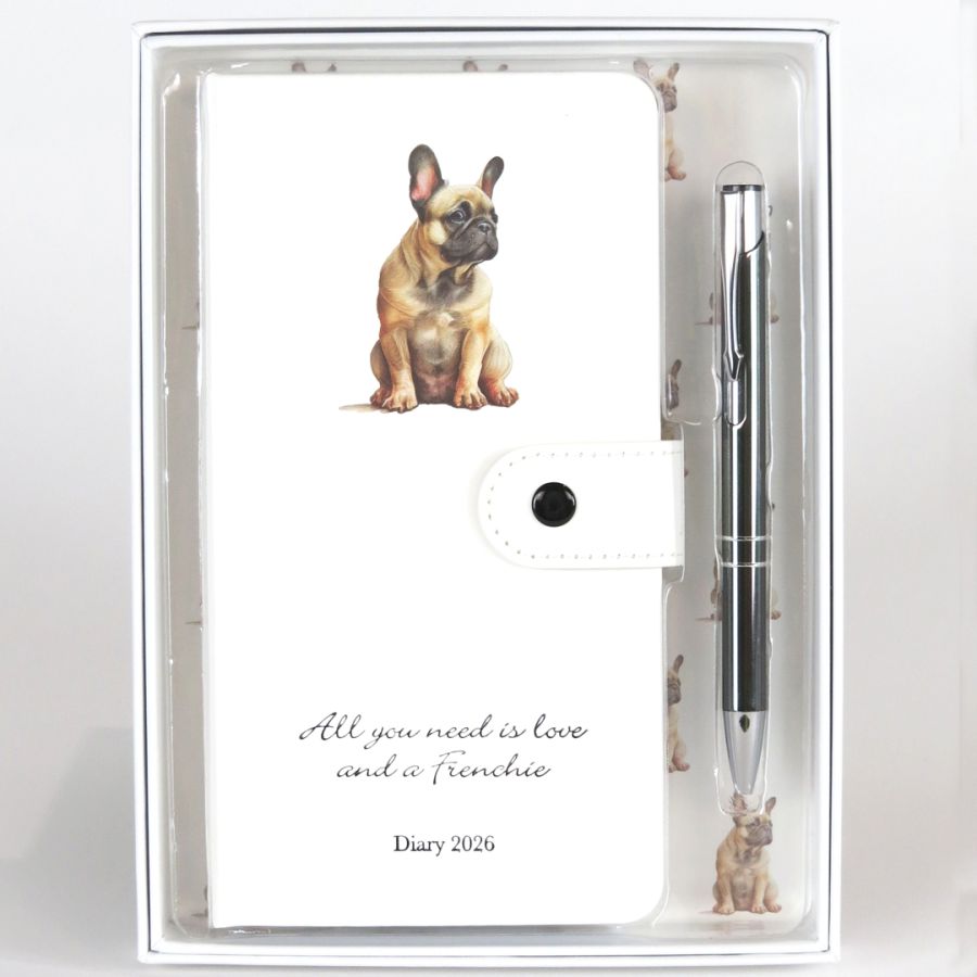 gift company Frenchie 2026 Diary and Pen Gift