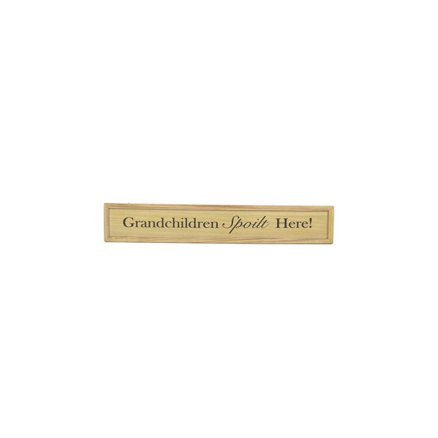 gift company Long Wooden Plaque Grandchildren