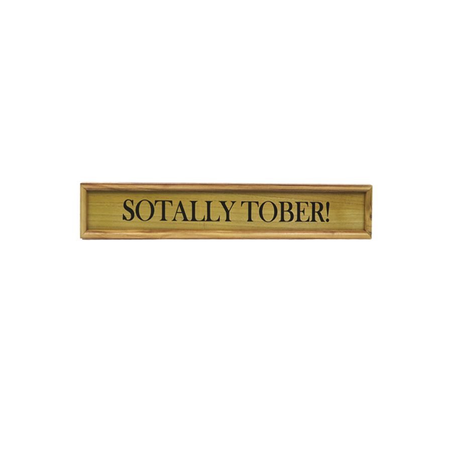gift company Long Wooden Plaque Sotally Tober