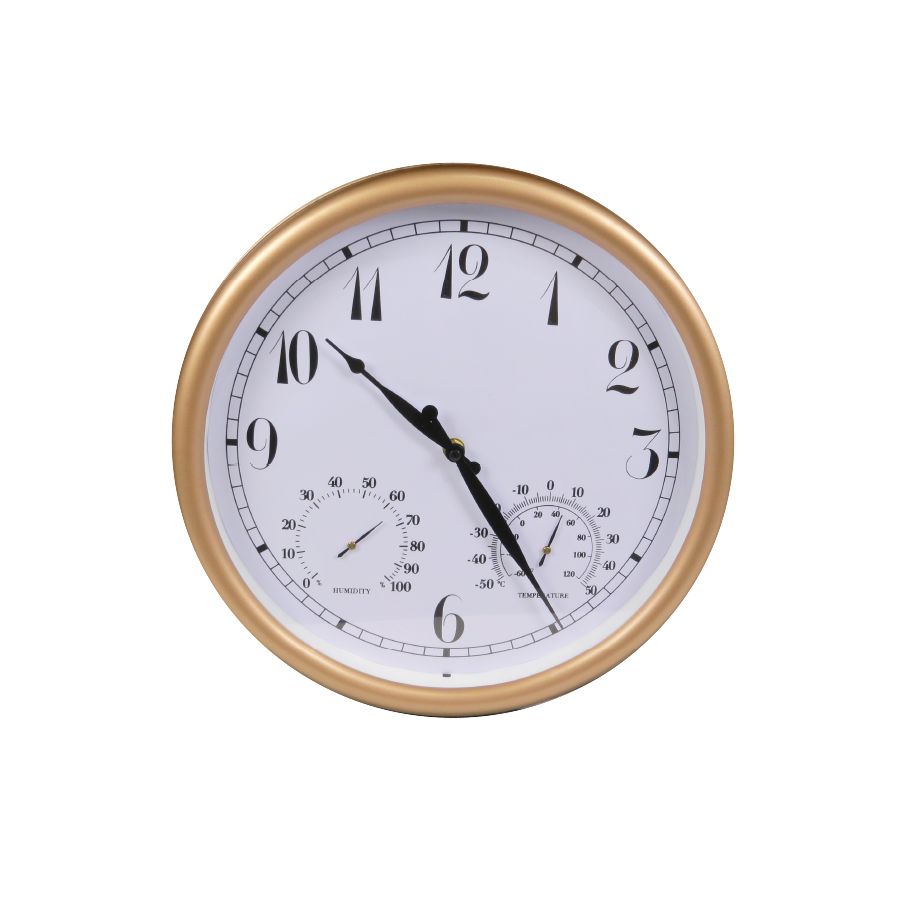 gift company Outdoor Bronze Frame Clock-Temp 38cm