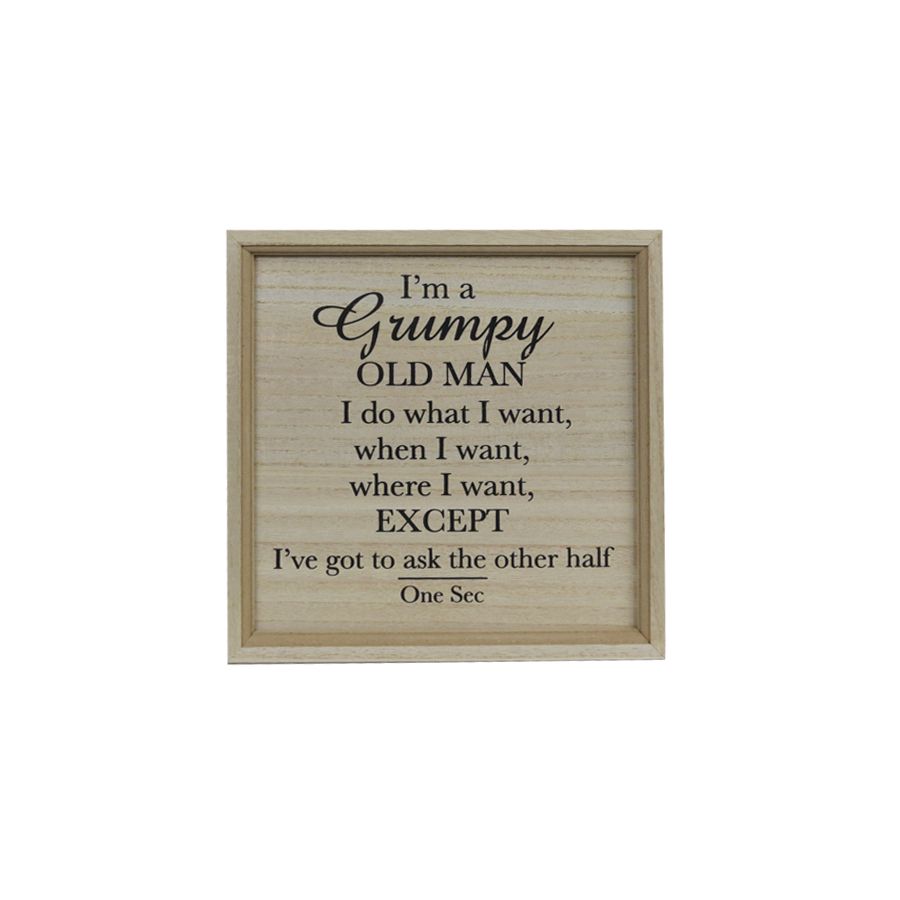 gift company Plaque Grumpy