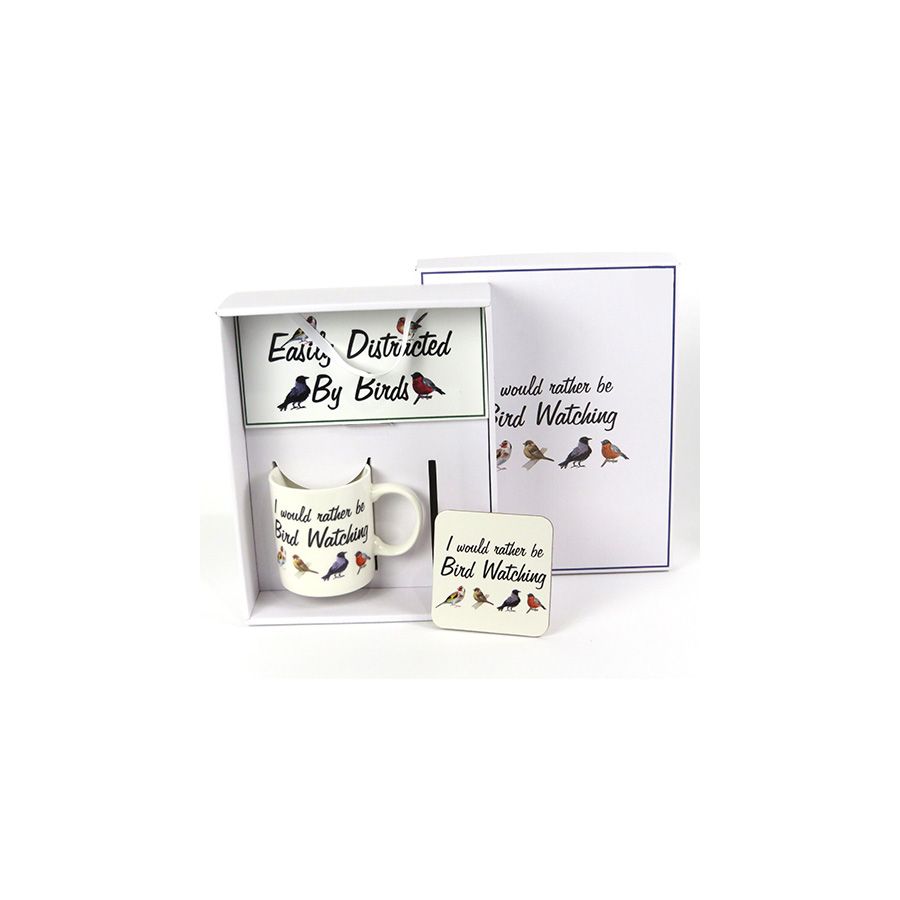 gift company Plaque & Mug Gift Set -Bird Watcher