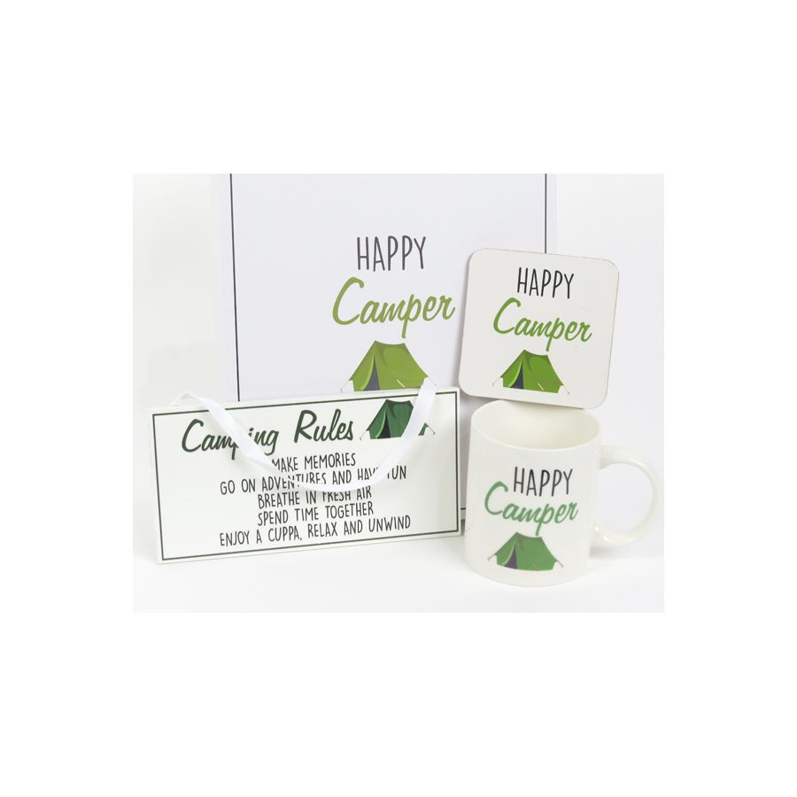 gift company Plaque & Mug Gift Set -Camping