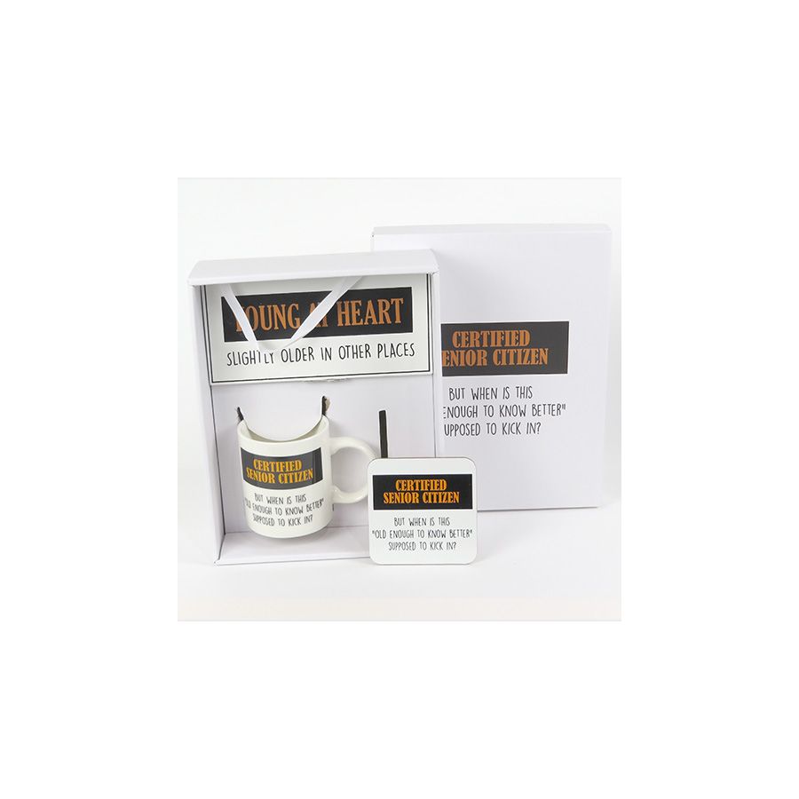 gift company Plaque & Mug Gift Set -Senior Citizen