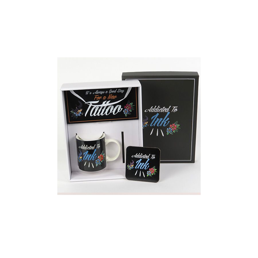 gift company Plaque & Mug Gift Set -Tattoo