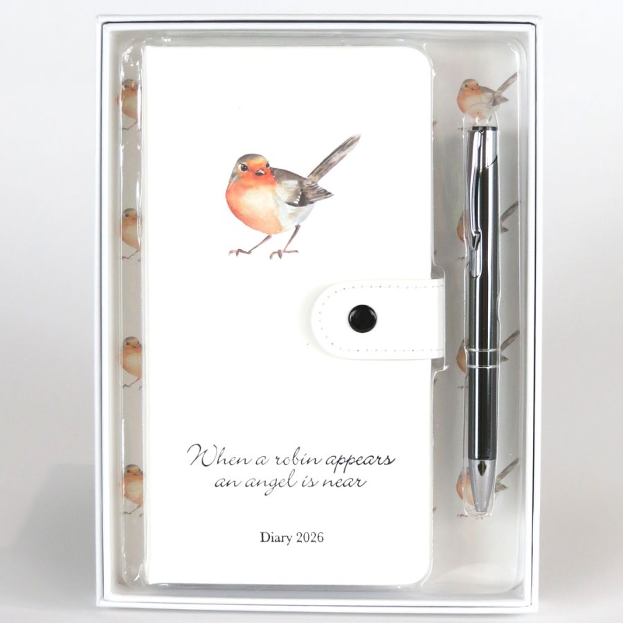 gift company Robin 2026 Diary and Pen Gift